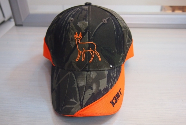 Signalkappe Rehbock Motiv , Jagdkappe , Drückjagdkappe , Jäger Base Cap